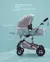 Carrinho de bebê 3 em 1 luxo alta paisagem carrinho de bebê portátil multifun - comprar online