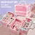 Kit de maquiagem infantil para meninas, 49 peças, kit de maquiagem lavável, ki - comprar online