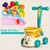 Carrinho de compras para supermercado infantil, carrinho de bebê, brinquedo, co - loja online