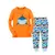 Pijama de algodão de manga completo para crianças, pijamas de avião para cria na internet
