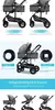 Carrinho de bebê 3 em 1 com assento de carro com base ISOFIX, carrinho de bebê - Jon baby