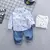 Nova primavera outono bebê meninos roupas terno infantil roupas crianças camis - comprar online