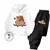 Conjunto moletom para meninos e meninas Capivara.