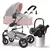 Carrinho de bebê 3 em 1 carrinho dobrável de dois lados criança quatro estaç - comprar online