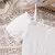 Imagem do Vestido branco infantil de verão, ombro de fora, corpete franzido, linha a, fes