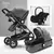 Carrinho de bebê 3 em 1 luxo alta paisagem carrinho de bebê portátil multifun - Jon baby