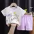 Novo conjunto de roupas de verão para meninos, camisetas e shorts de algodão c na internet