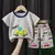 Imagem do Novo conjunto de roupas de verão para meninos, camisetas e shorts de algodão c