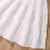 Imagem do Vestido branco infantil de verão, ombro de fora, corpete franzido, linha a, fes