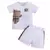 Conjunto de roupas de bebê iomxb, 2 peças, infantil, manga curta, camisetas + na internet