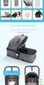 Carrinho de bebê 3 em 1 com assento de carro com base ISOFIX, carrinho de bebê