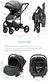 Carrinho de bebê 3 em 1 com assento de carro com base ISOFIX, carrinho de bebê - Jon baby