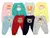 Conjunto Kit 4 Peças Mijão Estampado Enxoval Maternidade Bebê Mijão Calça R