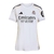 Camisa Real de Madrid I 25/26 - Torcedor Adidas Feminina - Branca com detalhes em cinza e amarelo