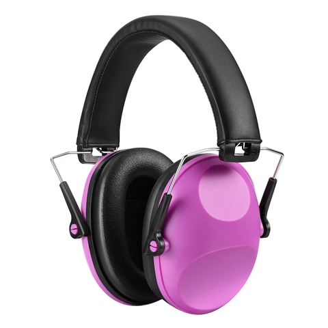 Abafador Protetor Som Ruído Autista Criança TEA Roxo Lilás