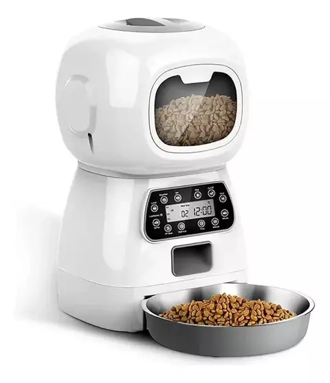 Alimentador Automático Cachorro Cães Gato Pet Temporizador