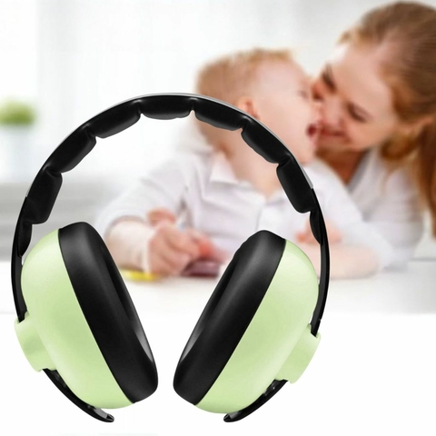 Abafador de Ruído para Bebês Protetor Auricular Verde Menta
