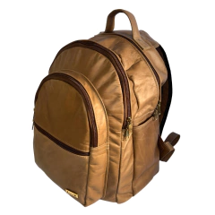 Mochila de Couro - Marrom Claro