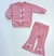 Conjunto de Buzo Frisado con Moño y Calza Oxford Frisada