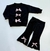 Conjunto de Buzo Frisado con Moño y Calza Oxford Frisada - Little Jungla