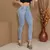 Calça Jeans Clássica Com Levanta Bumbum Clare Marmorizado