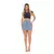 Mini Saia Jeans Feminina Curta com Cinto Azul Claro na internet