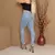 Imagem do Calça Jeans Clássica Com Levanta Bumbum Clare Marmorizado