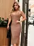 Vestido Curto Tricot Alça Fenda Elastano - loja online