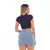Imagem do Mini Saia Jeans Feminina Curta com Cinto Azul Claro