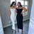 Nsangu 2025 Outono Cinta Midi Vestido Body - loja online