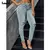 Calça Jeans de cintura diagonal rasgada para mulheres na internet
