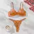 Conjunto de lingerie feminina de 2 peças, renda bordada floral, sexy na internet