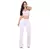 Calça Flare Feminina Jeans Com Licra Cintura Alta Branca - comprar online