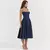 Elegante vestido plissado sem encosto sem mangas feminino, vestido Midi monocrom - loja online