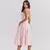 Elegante vestido plissado sem encosto sem mangas feminino, vestido Midi monocrom - VIONNA