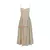 Elegante vestido plissado sem encosto sem mangas feminino, vestido Midi monocrom na internet