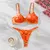 Conjunto de lingerie feminina de 2 peças, renda bordada floral, sexy - VIONNA