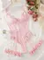Conjunto com gargantilha floral renda liga