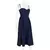 Elegante vestido plissado sem encosto sem mangas feminino, vestido Midi monocrom - comprar online
