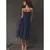 Elegante vestido plissado sem encosto sem mangas feminino, vestido Midi monocrom - loja online
