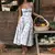 Elegante vestido plissado sem encosto sem mangas feminino, vestido Midi monocrom - VIONNA