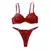Conjunto de lingerie feminina de 2 peças, renda bordada floral, sexy - VIONNA