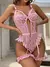 Imagem do Conjunto com gargantilha floral renda liga