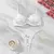 Conjunto de lingerie feminina de 2 peças, renda bordada floral, sexy