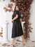 Conjunto Couro Sintetico Blusa Gola Fenda + Saia Mídi Zíper Lateral com Bolso Faca na internet