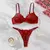 Conjunto de lingerie feminina de 2 peças, renda bordada floral, sexy na internet