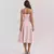 Elegante vestido plissado sem encosto sem mangas feminino, vestido Midi monocrom - loja online