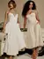 Elegante vestido plissado sem encosto sem mangas feminino, vestido Midi monocrom - loja online