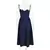 Imagem do Elegante vestido plissado sem encosto sem mangas feminino, vestido Midi monocrom