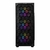 Gabinete Gamer Hexer, Mid-tower, lateral de vidro, com 3 fans RGB RAINBOW, preto - loja online